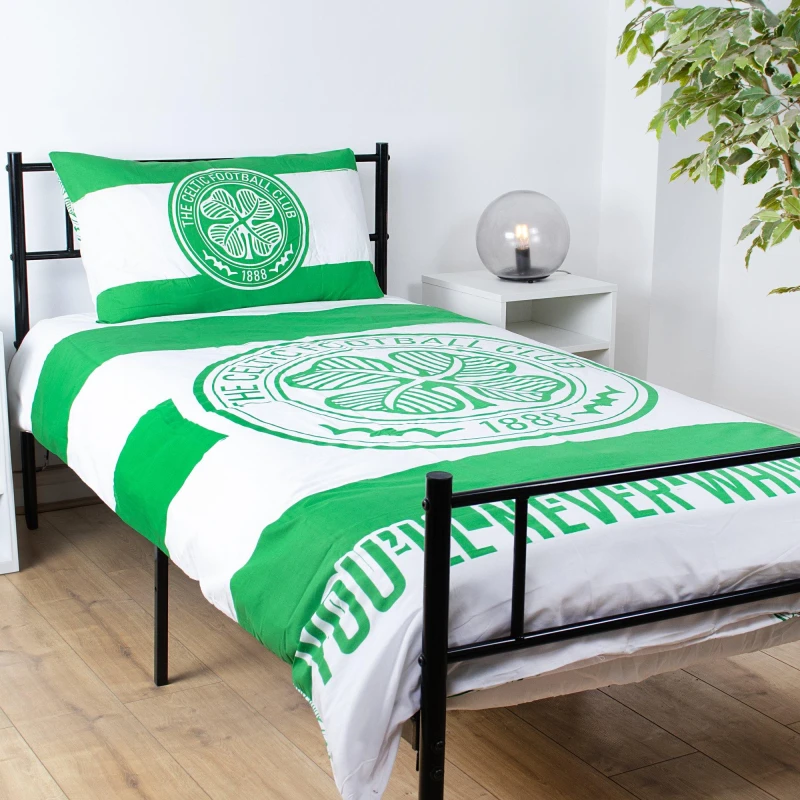 Image of Team Celtic Officially Licensed Bedding Set Single or Double Celtic FC unisex Double