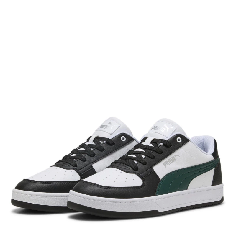 Image of Puma Caven Trainers Mens Wht/Green/Blk male 8 (42)