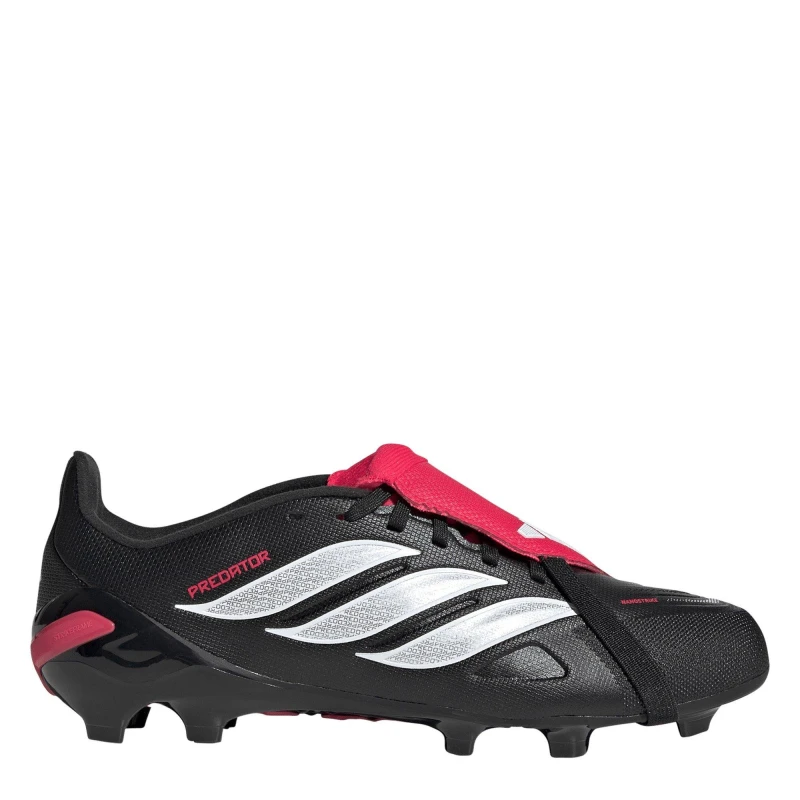 Image of adidas Predator Fold-Over Tongue League Firm Ground Football Boots Juniors Firm Ground Football Boots 3 (35.5) Black 08415203230