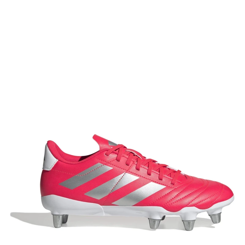 Image of adidas Kakari Soft Ground Rugby Boots - Red Red 7