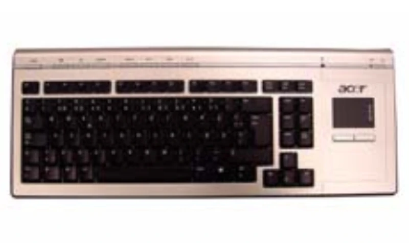 Image of Acer KB.RAN04.026 keyboard RF Wireless QWERTY English Black. Silver