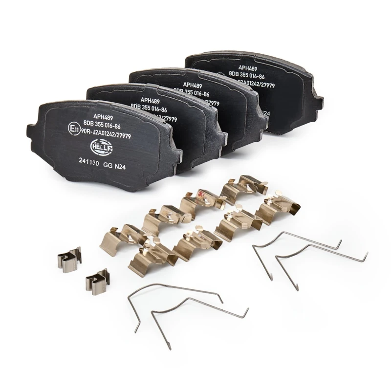 Image of HELLA Brake pad set HELLA 8DB 355 016-861