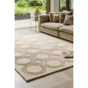 Image of Nexus Octagon Beige 160cm x 230cm Rectangle - Beige