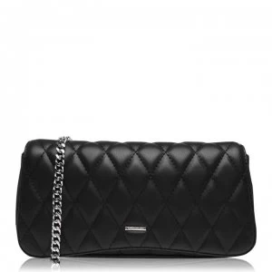 image of Karen Millen Finsbury Mini Quilted Shoulder Bag - BLACK001