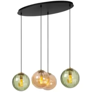 Image of Lucide Monsaraz Retro Pendant light - 4xE27 - Green