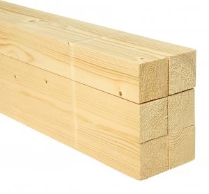 Image of Wickes Whitewood PSE 44 x 44 x 2400mm Pack 6