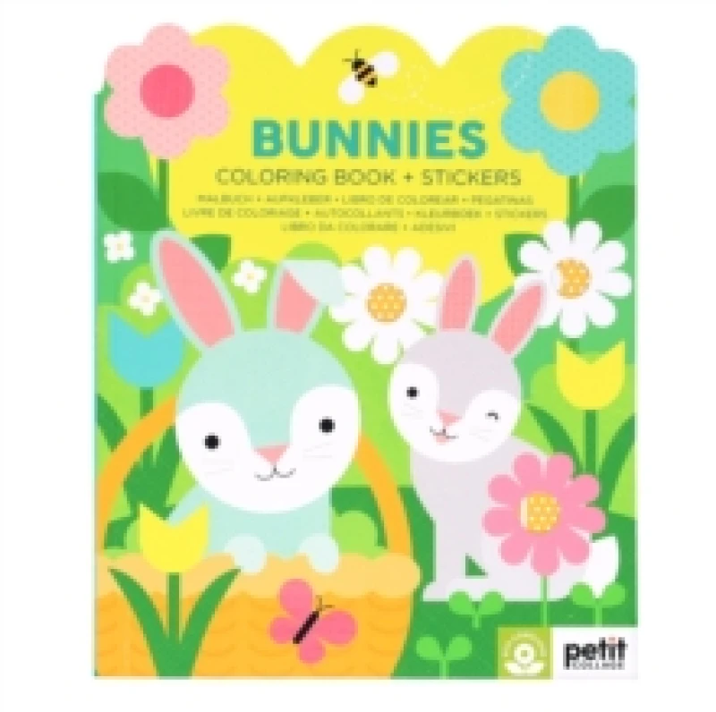 Image of Bunnies Coloring Book + Stickers Paperback / softback