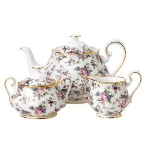 image of Royal Albert 100 Years 1940 English Chintz Tea Set