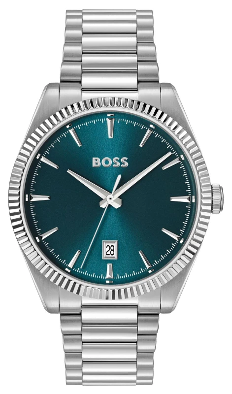 Image of BOSS 1514309 CHESWICK Three-Hand Quartz (40mm) Blue Dial / Watch