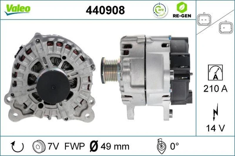 Image of Alternator VALEO 440908