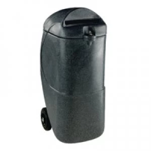 Image of Slingsby Black 90 Litre Mobile Confidential Waste Bin With Lock 313708