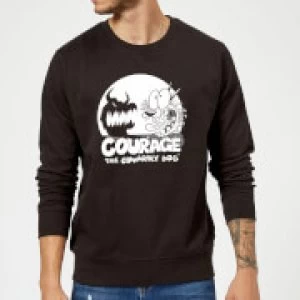 Image of Courage The Cowardly Dog Spotlight Sweatshirt - Black - XXL