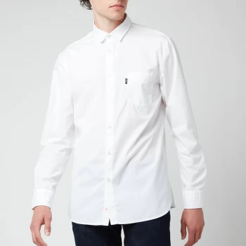 Image of Hugo Boss Magneton 1 Long Sleeve Shirt White Size M Men