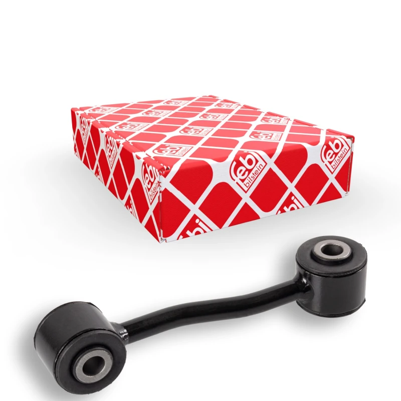 Image of FEBI BILSTEIN 41018 Anti-roll bar link Front Axle Left Steel Link Stabiliser (3229)
