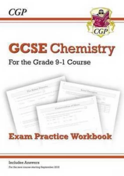 Image of New Grade 9-1 Gcse Chemistry Exam Practice Workbook with Answers Hardback