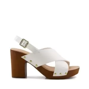 Dune London Jingers Sandals - White