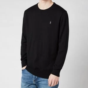 Image of Polo Ralph Lauren Mens Slim Fit Cotton Sweatshirt - Polo Black - XXL