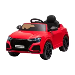 image of Reiten Audi RS Q8 6V Kids Electric Ride On Car Toy with Remote, USB, MP3 & Bluetooth - Red