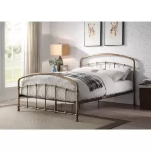 Image of Flintshire Mostyn Metal Bed Frame 5ft King Antique Bronze