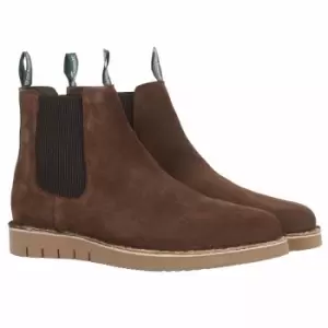 Image of Barbour Mens Gable Chelsea Boots Dk Brown 11