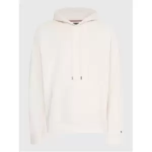 image of Tommy Hilfiger Archive Hilfiger Logo Hoody - Cream