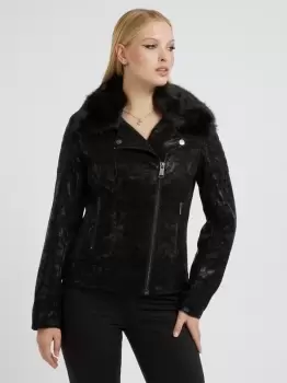 image of Guess Faux Leather Jacket