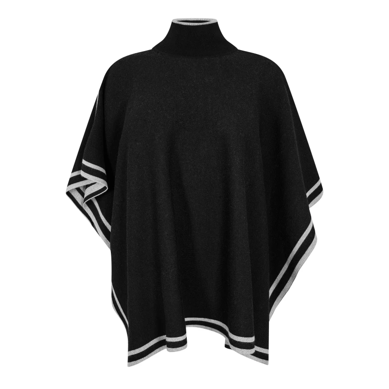 Image of Boss Womens Lalena Poncho Midweight Scarf Black female One Size