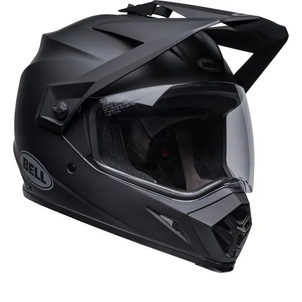 Image of Bell MX-9 Adventure MIPS Solid Matte Black ECE 22.06 Adventure Helmet Size 3XL