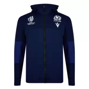 Image of Macron Scotland Rugby Jacket Adults - Blue