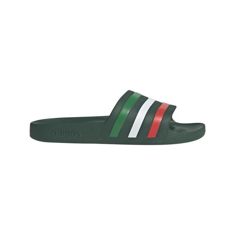 Image of adidas Adilette Aqua Slide Mens Grn/Wht/Red unisex 11 (46)