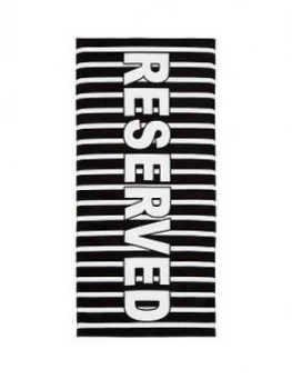 Catherine Lansfield Reserved Beach Towel