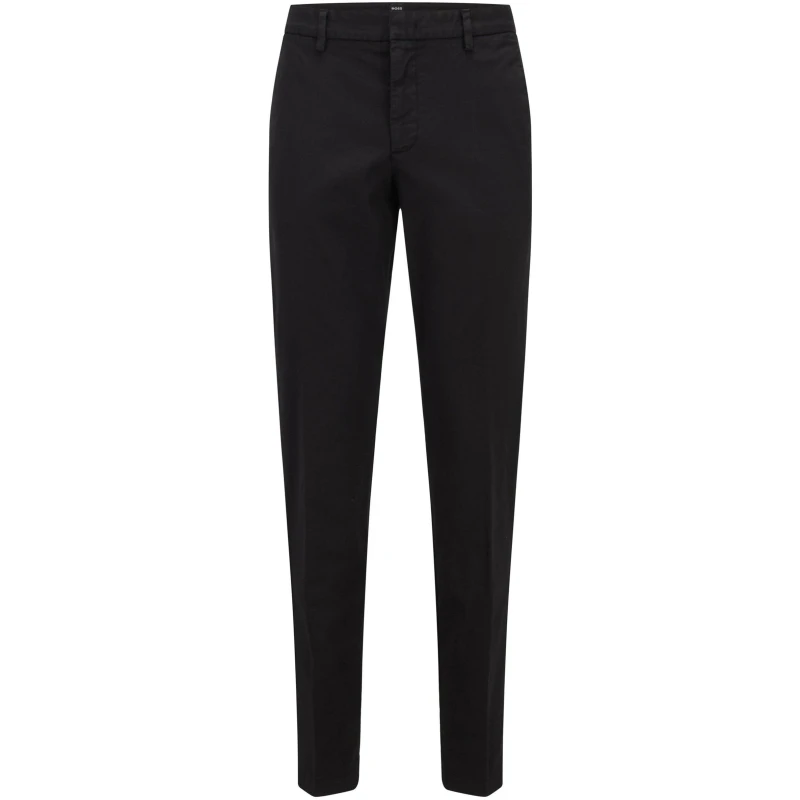 Image of Boss Mens Kaito1 Slim Fit Trousers Black male 40W R