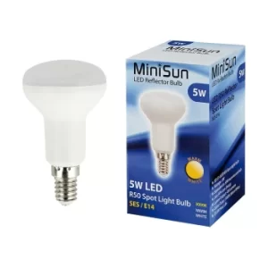 Image of Pack of 2 5W SES E14 R50 Warm White LED Reflector Bulbs