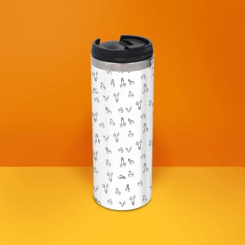 image of Willies Stainless Steel Travel Mug - Metallic Finish