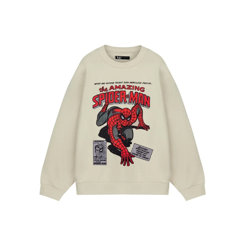 Image of Marvel Marvel Men Sweatshirt in Beige Size: X-Large Beige XL Male 5063203902156