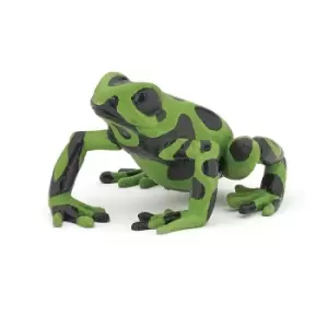 Papo Wild Animal Kingdom Green Equatorial Frog Toy Figure, 3 Years Or Above, Green/Black (50176)