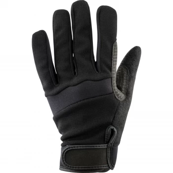 Image of Draper Web Grip Work Gloves Black L