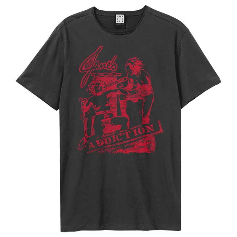 Image of Amplified Amplified Men It's My Party Jane's Addiction T-Shirt in Charcoal Size: X-Small Charcoal XS Male 5063703824316