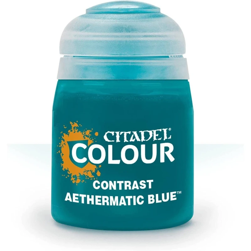 Image of Citadel Games Workshop Colour Contrast: Aethermatic Blue (18ml) Paint Multi