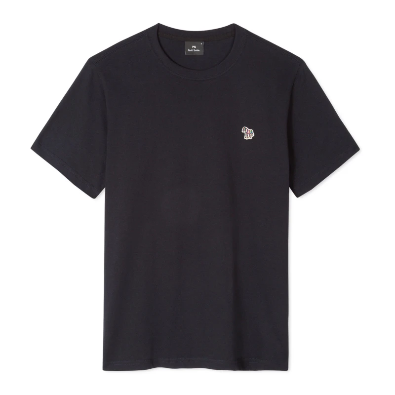 Image of Paul Smith Zebra Crew Neck T-Shirt - Blue Blue 2XL