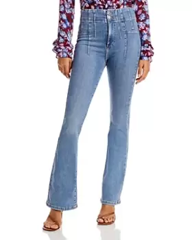 Image of Free People Jayde Flared Jeans in Sunburst Blue