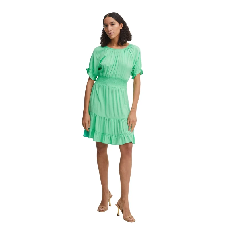 Image of b.Young Womens smocked dress b.young Joella Vert Female 38