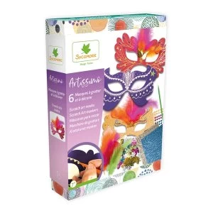 Image of SYCOMORE Artissimo Childrens Scratch Art Masks