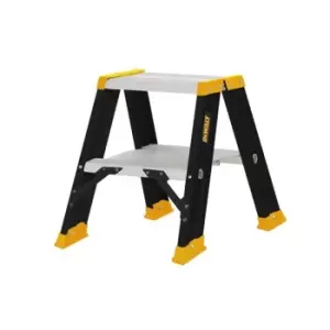 Image of DEWALT Ladders Professional Double Stepladder, 0.50m 2 Rungs