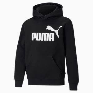 image of PUMA Essentials Big Logo Youth Hoodie, Black, size 11-12 Youth, Clothing