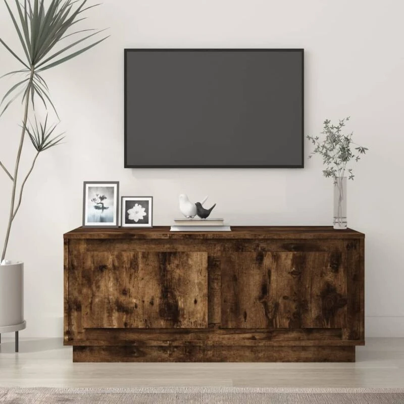 Image of VIDAXL Coffee Table Smoked Oak 102x50x44cm Engineered Wood Vidaxl 8720845794637