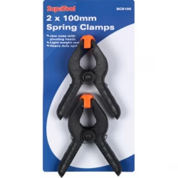 Image of SupaTool Spring Clamps 2 x 100mm