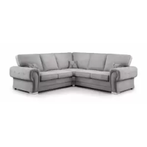 Image of Victis Luxury Corner Sofa Fullback 2c2 - Grey - Grey