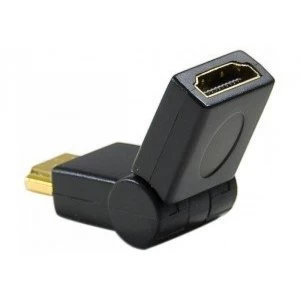 Image of Connect Articulated Male/Female HDMI Adapter Black