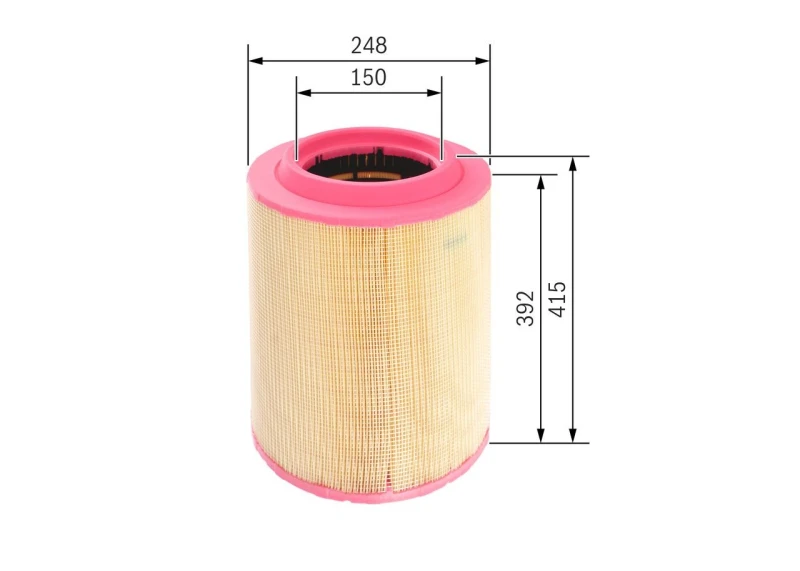 Image of Bosch F026400075 Air Filter Insert BOSCHAIRFIL-F026400075